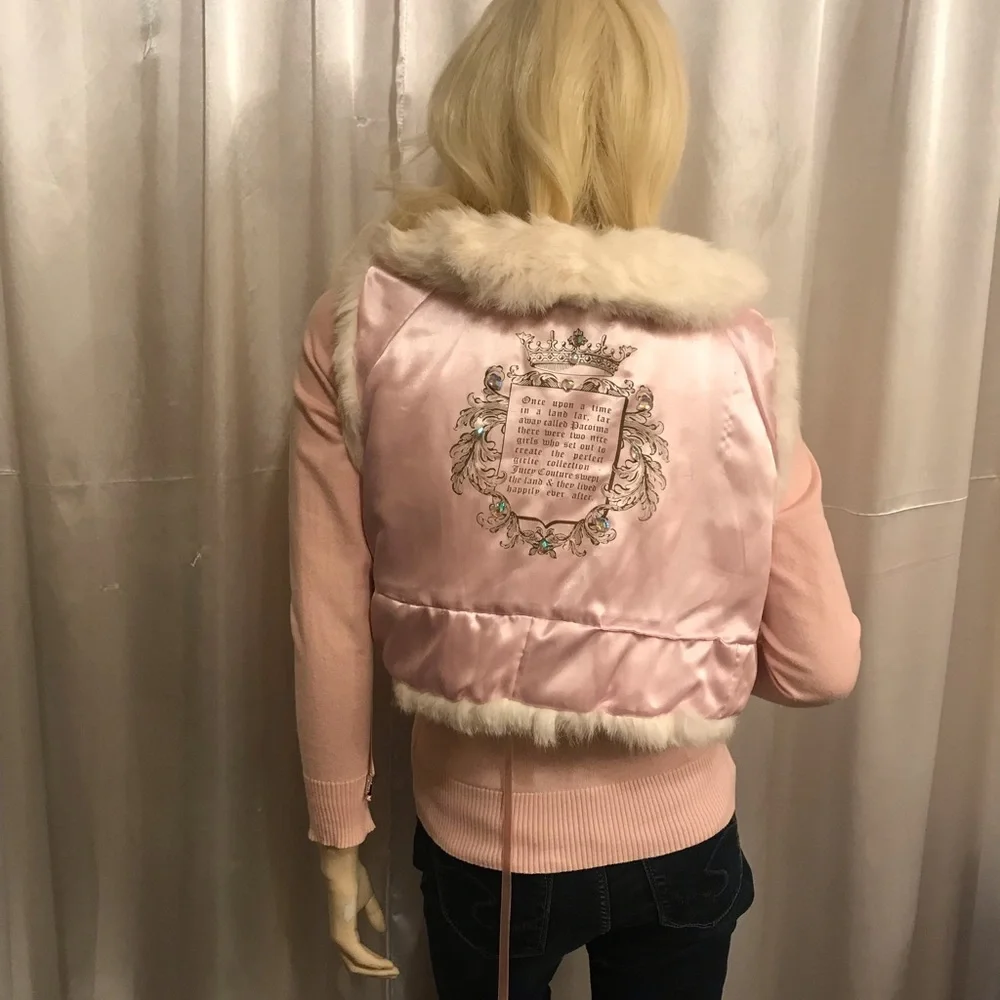 COPY - Super rare y2k 🦄juicy couture 🐰 rabbit fur caplet - Picture 3 of 15
